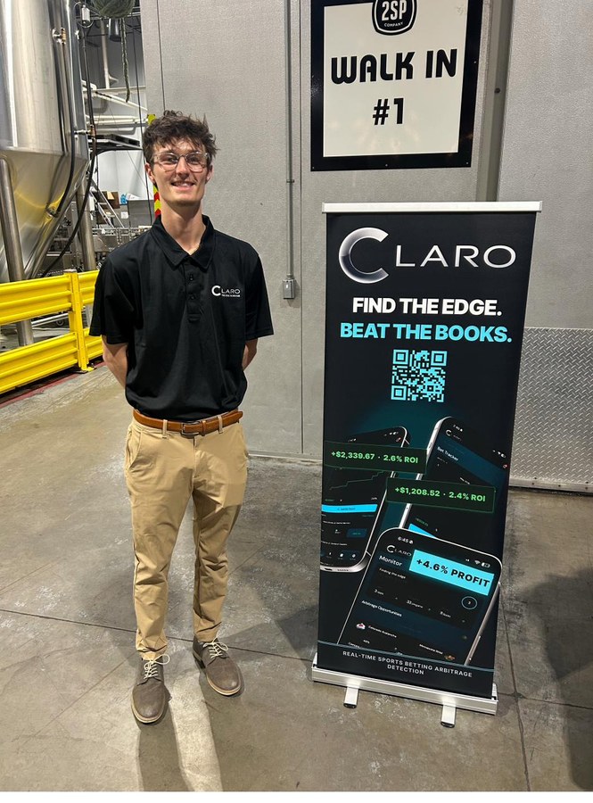CLARO banner at its beta launch event