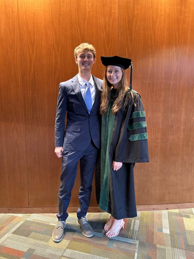 Cole at his sister's medical school graduation