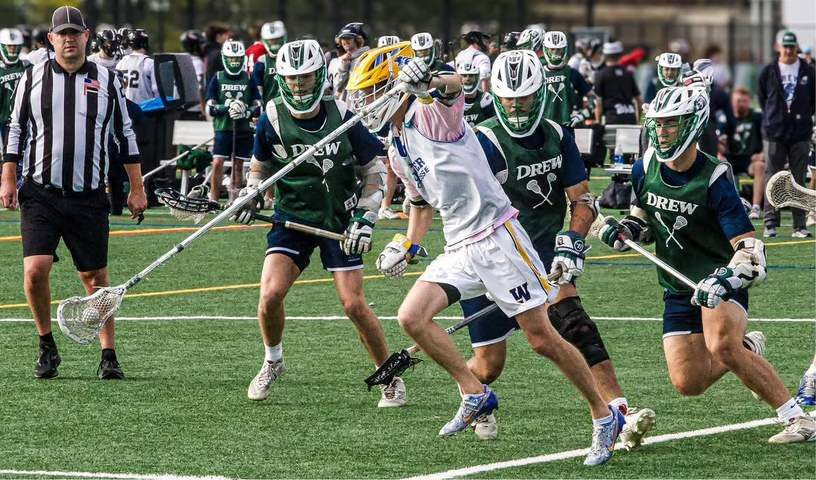 Lacrosse game action